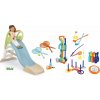 Set šmykľavka s vodnou hrou a športové hry na záhradu Toboggan GM Slide Life Smoby dĺžka šmyku 150 cm