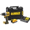 DeWALT DCD800E1T - AKU bezuhlíková vŕtačka 18V XR PowerStack™, 1×AKU 1,7Ah, nabíjačka, kufor TSTAK™