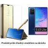 Otváracie Púzdro Luxria Clear View pre Samsung - Zlaté Samsung: Galaxy S10 Lite