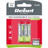 Batéria AA (R06) nabíjací 1,2V/2600mAh REBEL 2ks / blister BAT2003