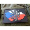 JACKETS TO GO nášivka ČESKÁ REPUBLIKA + LEV plast velcro FAREBNÁ