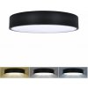 Solight LED stropné osvetlenie LECCE 48W, 40cm, CCT, 3000/4000/6000K, čierne [WO804-B]
