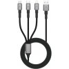 Tech-Protect 123335 USB Typ-C / micro USB / Lightning 1,2m šedý