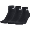 Členkové bavlnené ponožky Nike VALUE COTTON QUARTER (3 PAIRS) čierne SX4926-001 - S