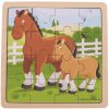 Bigjigs puzzle Kôň so žriebätkom