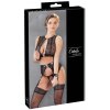 Cottelli Collection Bondage čipkový 3-dielny set čierny L