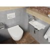 RAVAK Chrome 400 umývadlo bez prepadu 40x22cm ľavé biele s otvormi XJGL1100000 + CLEANER XJGL1100000