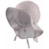 STERNTALER Klobúk s ochranou krku kvetinky organická bavlna UV 30+ biela dievča- 43 cm 5-6 m