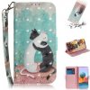 Peňaženkové 3D puzdro PAINTED na Xiaomi Redmi Note 10 Pro - Black White Cat