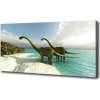 Foto obraz canvas Dinozaury na pláži 100x50 cm