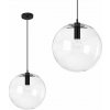 Toolight - Závesné svietidlo Lassi 25cm APP307-1CP, E27, čierna, OSW-00359