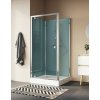 SANSWISS MODUL 1200 D20T1 80 + D20F1 80 VARIANTA 3 štvorcový sprchový box kompletný, profil chróm, sklo číre - 1 – trojstranná (U–montáž)