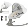 KINDERKRAFT Lehátko hojdacia s melódiou 2v1 Lumi, do 9 kg, Premium Light Grey