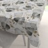 Biante Dekoračný obdĺžnikový obrus Leona LN-173 Sivé listy na režnom 120x160 cm