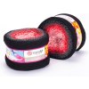 YarnArt Flowers 250g/1000m č.282 Čierna, červená, ružová
