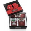 Proraso Red Vintage Primadopo krém na holenie 150 ml + Proraso krém pred holením 100 ml + Proraso voda po holení s vôňou santálového dreva 100 ml darčeková sada