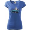 Badminton legend - Dámske tričko Pure - 2XL ( Svetlomodrá )