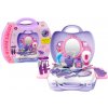 LEAN TOYS Beauty kadernícky set v kufri – fialová