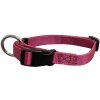 HUHUBAMBOO obojok JEDNOFAREBNÝ popruhový 1,5x30-50 cm, fuchsia