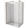 MEXEN/S - Kyoto-F Sprchová zástena WALK-IN s rámom 170 x 100, transparent 8 mm, ružové zlato 800-170-202-04-60-100