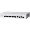 Cisco switch CBS350-8S-E-2G-EU (8xSFP, 2xGbE/SFP combo,fanless) - REFRESH CBS350-8S-E-2G-EU-RF
