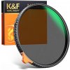 K&F Concept 72mm, multifunkčná nastaviteľná čierna hmla1/4&ND2~32, HD 18604