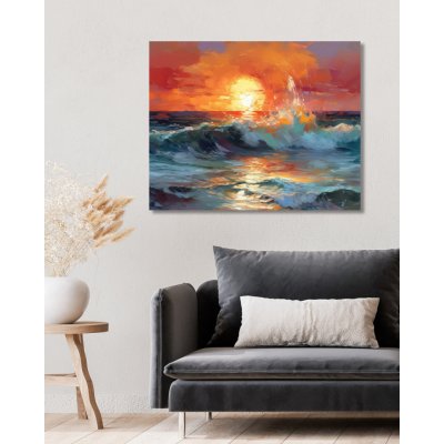 ZUTY Obrazy na stenu - Západ slnka pri mori Rámovanie: vypnuté plátno na rám, Rozmer: 40x50 cm
