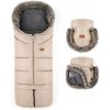 PETITE&MARS Set zimný fusak Arctic 4v1 + rukavice na kočík Furry Rose Petal