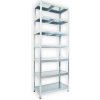 Kovový regál do špajze Biedrax 50 x 60 x 210 cm, pozinkovaný - 7 políc pozink