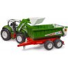 Bruder 03452 ROADMAX Traktor s čelným nakladačom a vozidlomBruder 3452