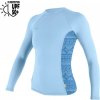 Lycra O'Neill Wms Hyperfreak Skins L/S Rash Guard chambray blue/surf abstract S 25/26 - Odosielame do 24 hodín