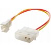 Adaptér / Prechodka Molex - 3-pin 5V konektor, kábel 15cm Akyga AK-CA-36