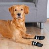 Protišmykové ponožky pre psov, 2 ks, bavlna/lycra, čierna, XL, rhodésky ridgeback