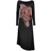 Dámske dlhé čierne šaty DESIGUAL XS Nero