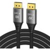 PremiumCord DisplayPort 1.4 přípojný kabel 32,4Gbit/s, rozlišení 8K, kovové a zlacené konektory, 7,5m