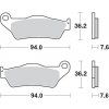 MOTO-MASTER platničky (GF031,) NITRO, KTM, Gas Gas, Husaberg, Husqvarna,predné