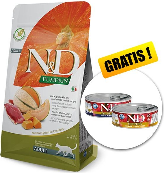 FARMINA N&D CAT PUMPKIN DUCK & CANTALOUPE MELON 1,5 kg