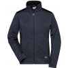 James&Nicholson Dámska fleecová mikina JN861 Carbon Melange 4XL