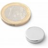 SOLLAU Neodymový magnet valec D 14x3 mm, Neodym, N42, ponikelovaný