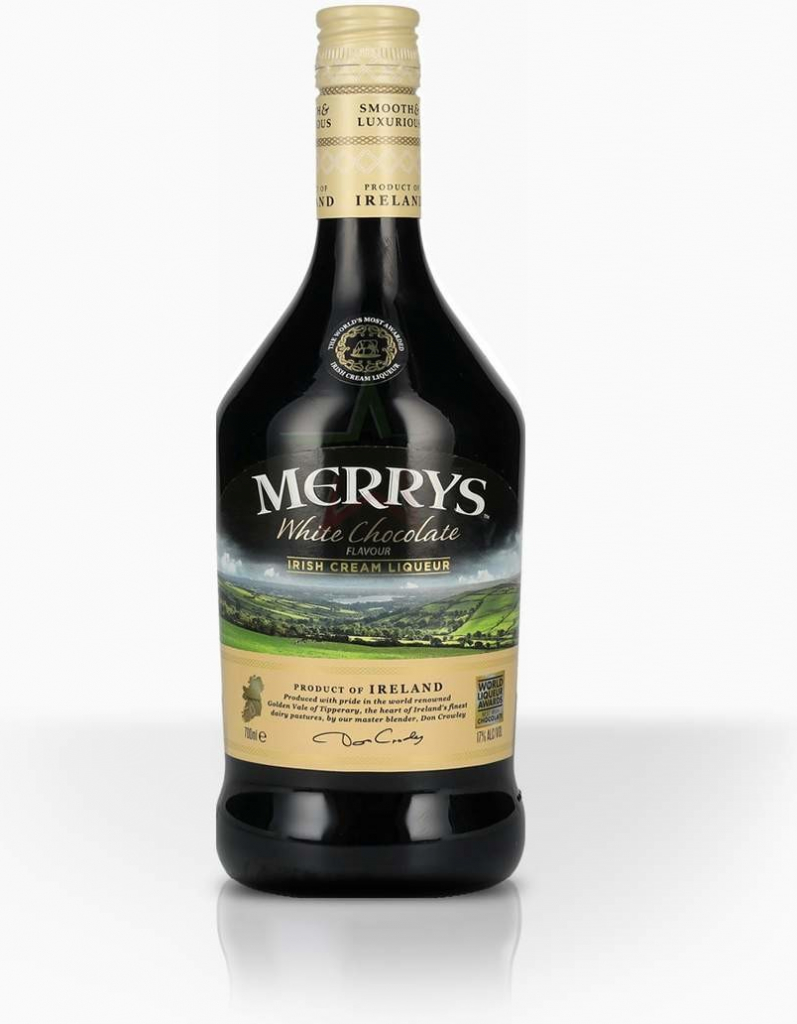 Merrys White Chocolate Cream 17% 0,7 l (čistá fľaša)