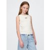 GAP Children's ribbed tank top with logo - Girls biela XS GAP 1200140242431