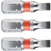 Hrot plochý sada 3 ks, 4x25 mm, S2 FORTUM