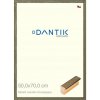 DANTIK rám na obraz 50x70 | Metalli oidati champagne (Plexi Čiré)