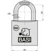 Basi VB5090-0050 visiaci zámok 50 mm zámky s rôznymi kľúčmi na kľúč; VB5090-0050
