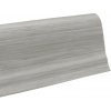 Döllken , DOPREDAJ: 2500x50x25 mm cm Soklová podlahová lišta SLK50 W648 white oak 2,5 m, 2500x50x25 mm, šedá