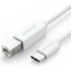 Kábel Ugreen US241 USB-C / USB-B 2.0 pre tlačiareň so skenerom, 1,5m, bílý
