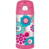 Thermos FUNtainer květy 355ml - dětská termoska s brčkem