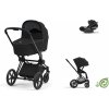 Cybex Platinum CYBEX Priam Conscious Collection Travel Set + Cloud T i-Size onyx black 2022 matt black