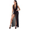 Noir Handmade F373 Onyx Liquid Long Dress Black L