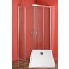Arttec ARTTEC SMARAGD rohový sprchový kút 90x90cm skl.Chinchila pr.Alu lesk+vanič.Polaris PAN04513